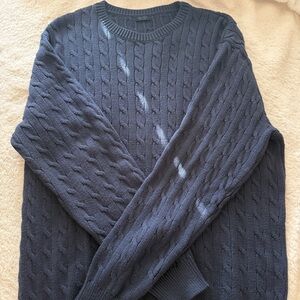 brandy cable knit sweater